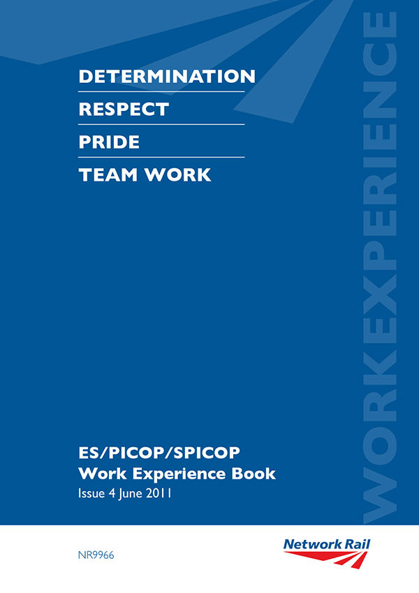 ES/PICOP/SPICOP Work Experience Log Book June 2011 Issue 4