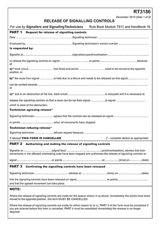 Rule Book Forms