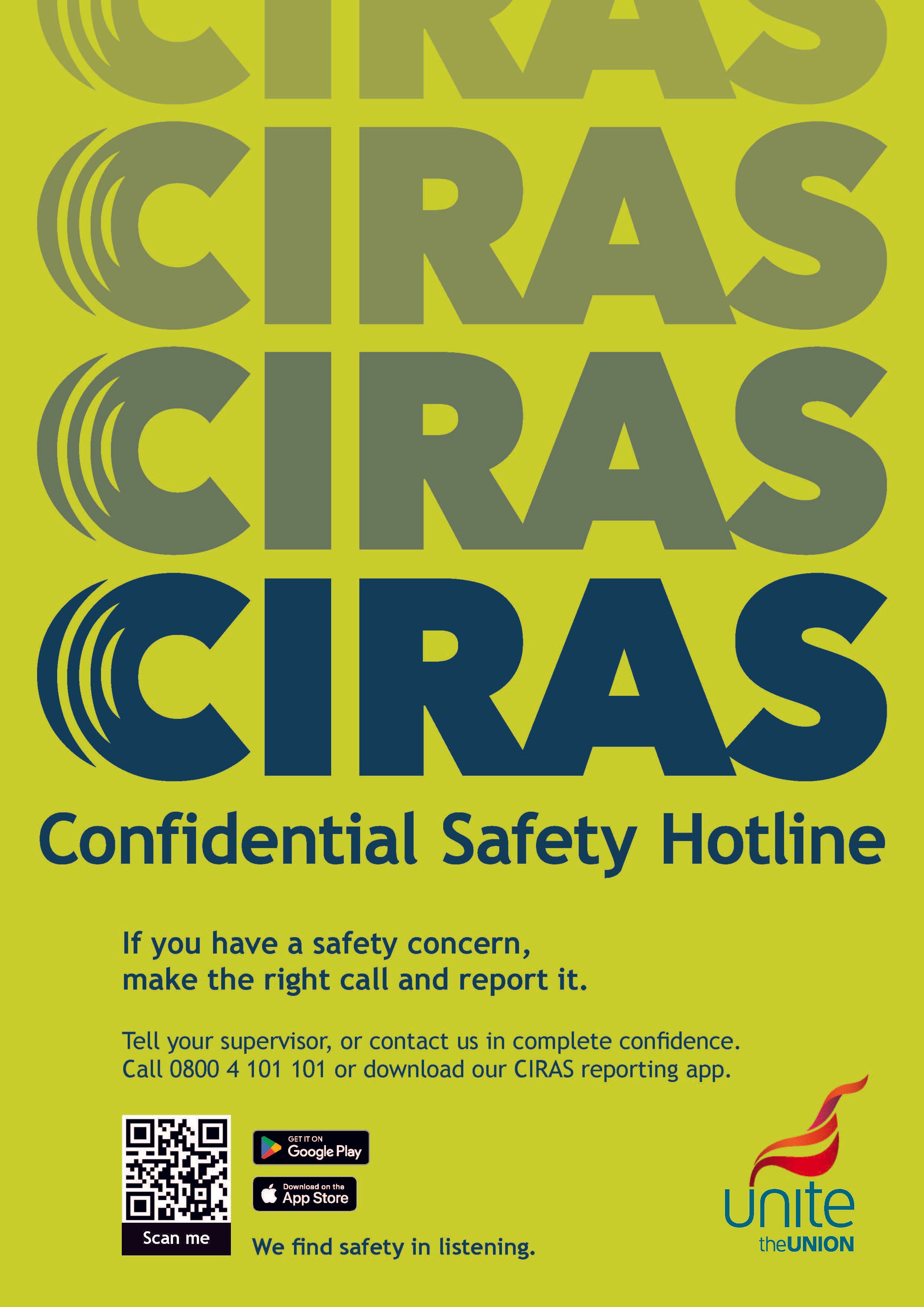 CIRAS UNITE Campaign Poster Red Logo