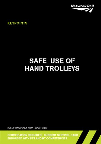 Safe Use of Hand Trolleys June 2018 (Packed in 10's)