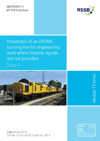 Possession of an ERTMS Running Line December 2016