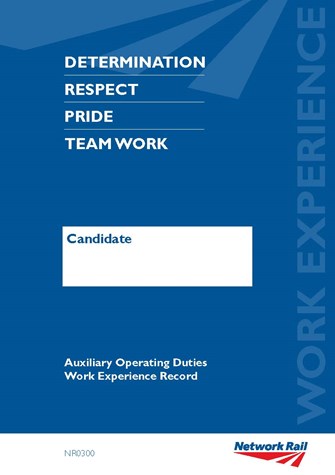 AOD WORK EXPERIENCE BOOKLET (packed in 10's)