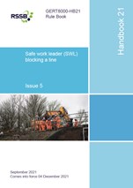 Safe Work Leader (SWL) blocking a line December 2021