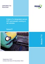Duties of a Designated Person (DP) & People Working on Rail Vehicles December 2022