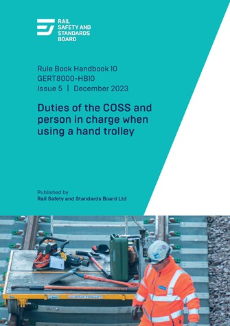 Duties of the COSS and person in charge when using a hand trolley (Issue 5) December 2023