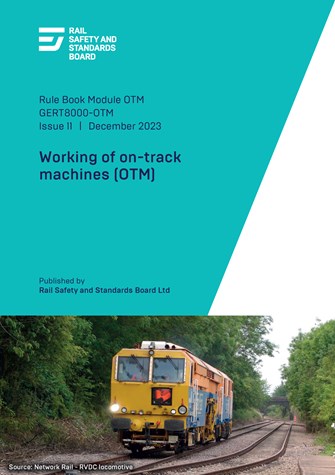 Working of on-track machines (Issue 11) December 2023